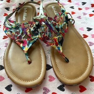 Kelly & Katie Colorful Strappy Sandals